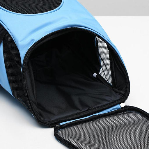 Рюкзак для переноски животных, 31,5 х 25 х 33 см, голубой - Пижон фото 3