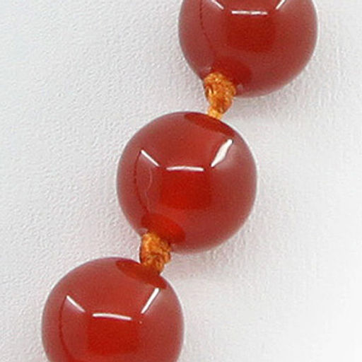 Бусы сердолик, круглые 8мм, короткие 45см - Agat77 фото 2