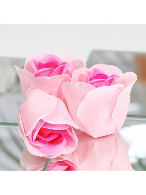 Мыльные розочки, трёхцветные, набор 6 шт.