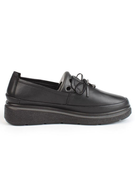 03-5318 BLACK Полуботинки женские (натуральная кожа)