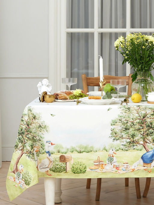 Скатерть Этель Family picnic, 150?220 см 3 см с ВГМО, 100% хлопок, саржа 190 г/м?  фото 2