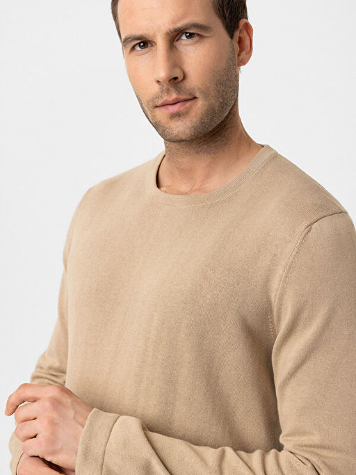 Bisiklet Yaka Erkek Triko Kazak