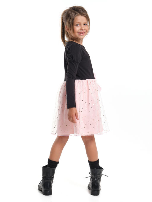 Платье нарядное с бантом UD 4418 черный/розовый - Mini maxi фото 6