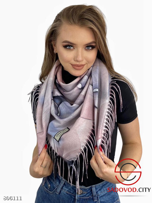 Платок теплый зимний двухсторонний - Bruno фото 13