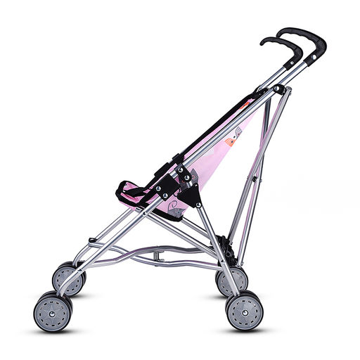 Коляская кукольная трость, металлическая, принт коты