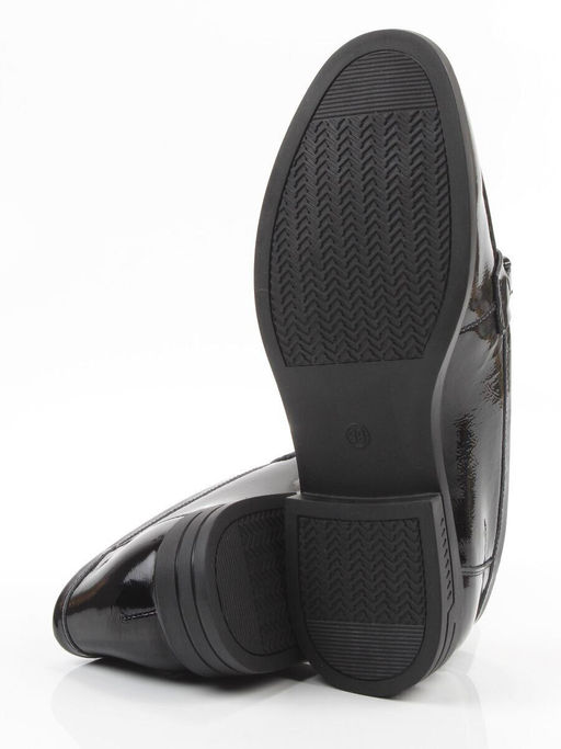 03-DEB33-2 BLACK Лоферы женские (натуральная кожа)