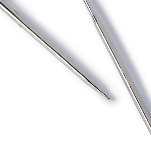 Спицы PRYM 212162 круговые латунь d 5.0 мм 60 см 1 шт серебристые фото 3