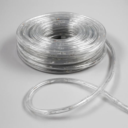 Световой шнур Luazon Lighting, 10 мм, IP65, 20 м, 24 LED/м, 220 В, 8 режимов, свечение тёплое белое  фото 2