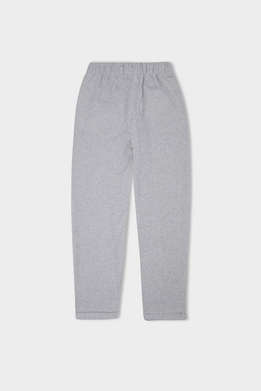 Базовые прямые длинные брюки с эластичной резинкой на талии и карманами стандартной посадки, складные штанины - Defacto фото 3