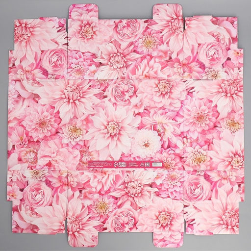 Коробка подарочная складная, упаковка, Цветы, 31?25.5?16 см