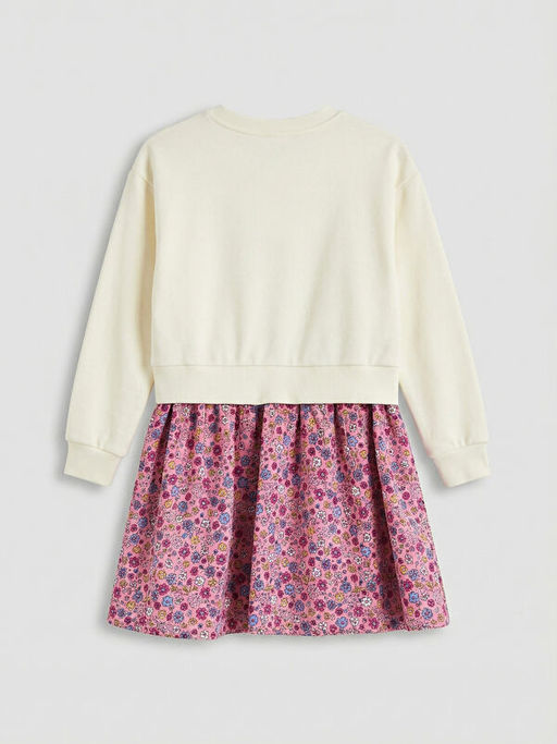 ?i?ekli K?z ?ocuk Elbise