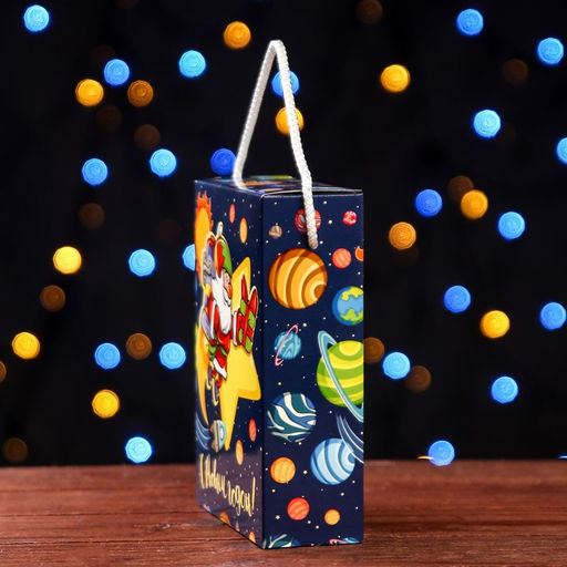 Цена за 5 шт. Подарочная коробка Космический привет, 14 х 5,5 х 19 см - Simaland фото 3