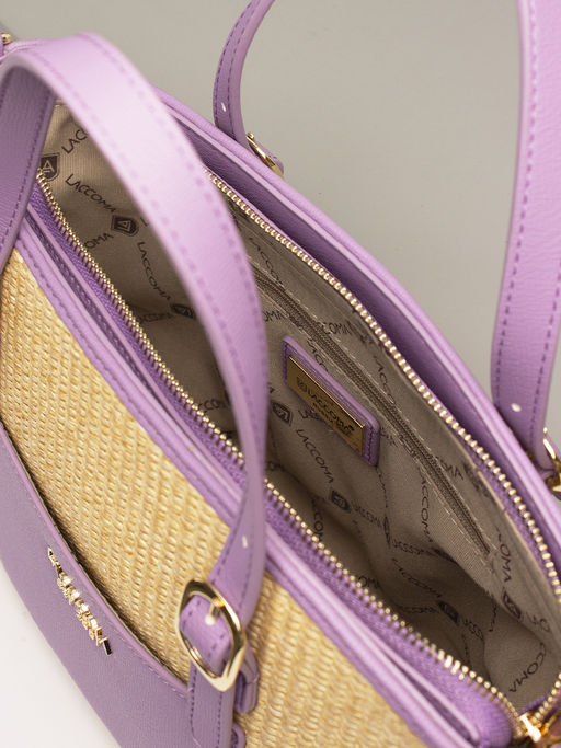 LACCOMA сумка WJB8187-13-пурпурный эко кожа хлопок фото 5