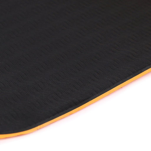 Коврик для йоги и фитнеса спортивный гимнастический двухслойный TPE 6мм. 183х61х0,6 цвет: оранжевый / YM2-TPE-6O / уп 12/ - Галеонтрейд фото 2