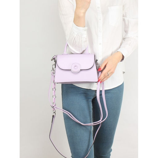 Сумка женская искусственная кожа Ch&K-8618, 1отд, 2плеч/рем, сирень SALE 255091 - Adelia фото 5