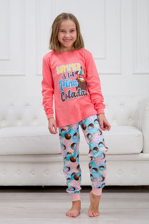 Пижама подростковая из интерлока Улыбка коктейль - Амадэль фото 5