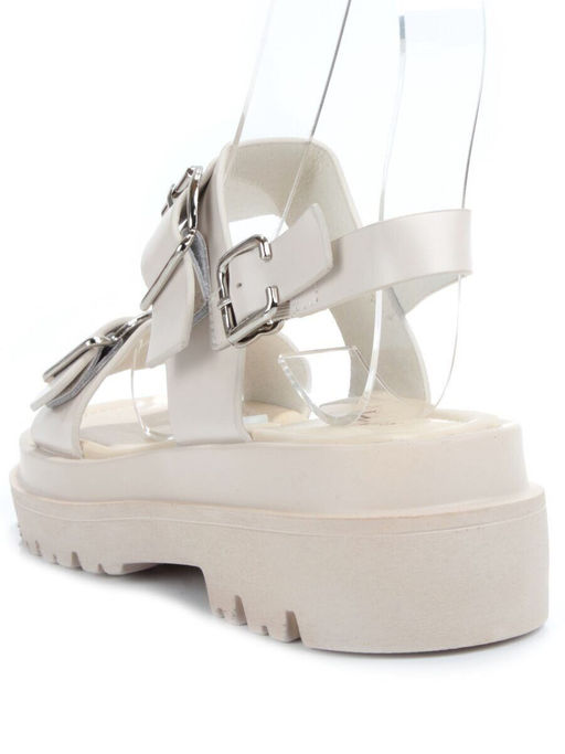 08-PEAG64-1 BEIGE Босоножки женские (натуральная кожа)