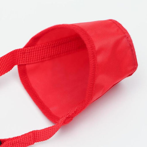 Намордник текстильный, размер 1 (длина по носу 4 см, обхват морды 17 см), микс цветов - Пижон фото 8