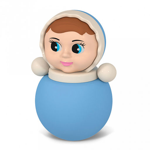 Игрушка "Неваляшка малая "Настенька" 10х10х18см, ПЭТ (полиэтилентерефтолат), пп пакет, "Stellar" (Россия)