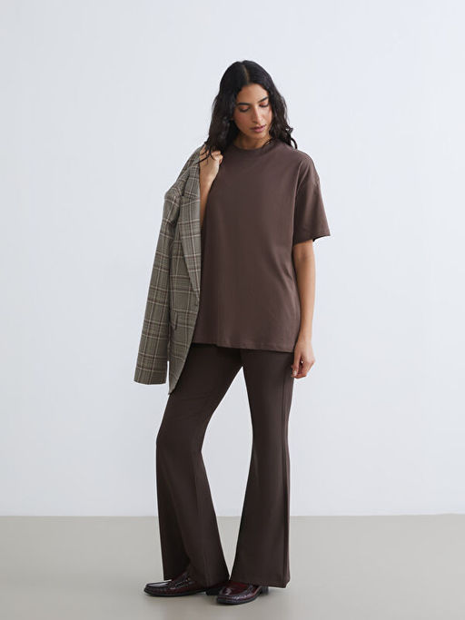 Bisiklet Yaka Kad?n Ti??rt