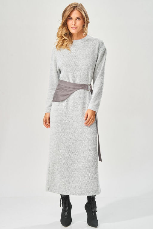 Платье LAIKONY 573 серый зигзаг фото 13