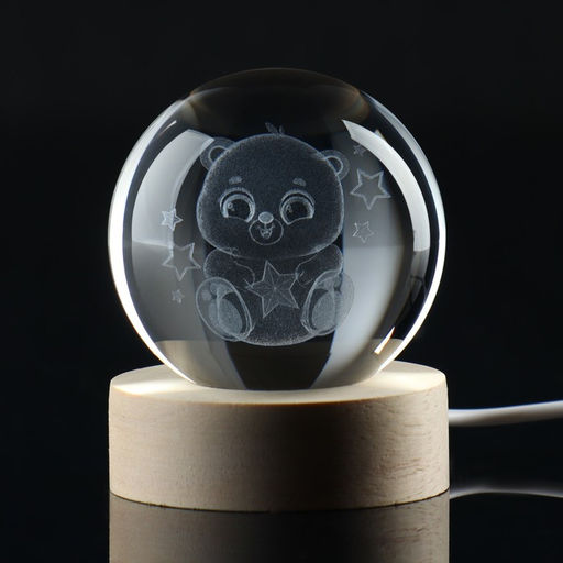 Светильник ночник «Медвежонок», d=6 см