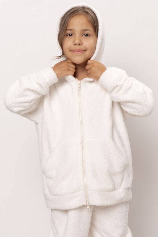 Толстовка детская из теплой плюшевой ткани 6711K-35024.1H-121 - Almando melado фото 4