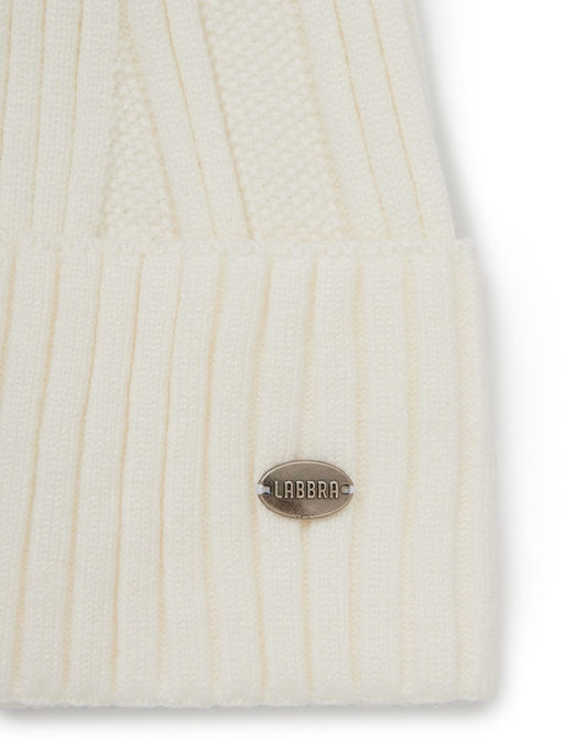 Шапка жен. виск+нейл+каш LB-A53068 white