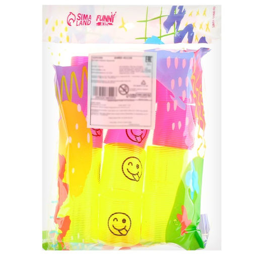 Цена за 12 шт. Пружинка-радуга Смайл-дразнилка, цвета МИКС - Simaland фото 3