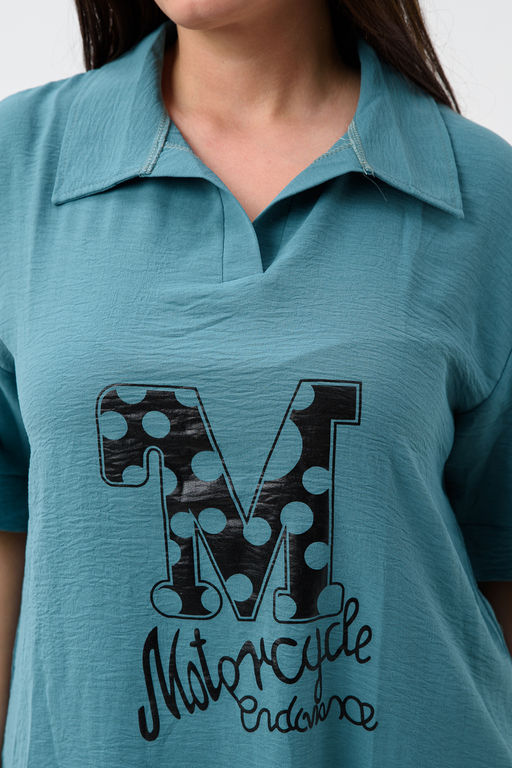 Комплект (рубашка+шорты) с печатью 52469