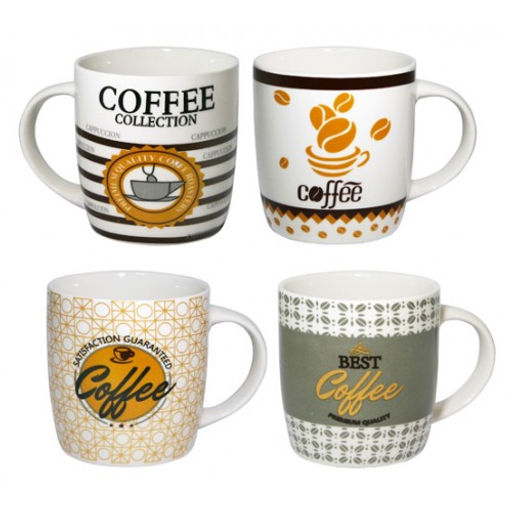 Кружка 360 мл "Кофе" фарфор арт. MFK20360, MFK20362, MFK20363, MFK20361