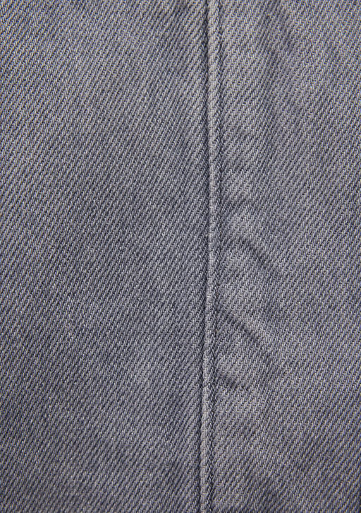 Dik Yaka Gri Denim Ceket - Mavi фото 6