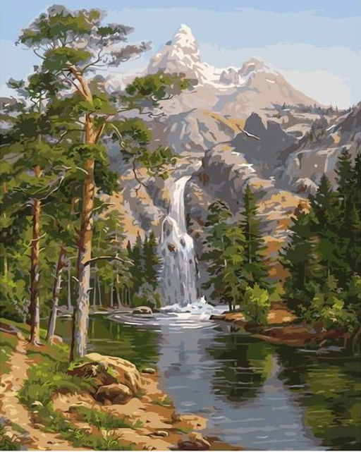 Картина по номерам на холсте и подрамнике 40х50 см