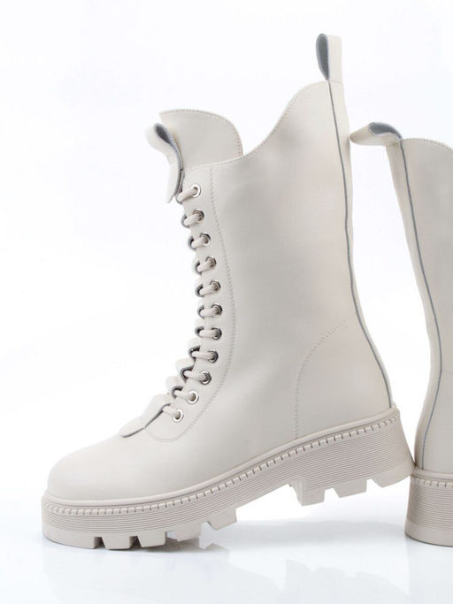 04-PAG294-2Z MILK Ботинки зимние женские (натуральная кожа, 100% шерсть)