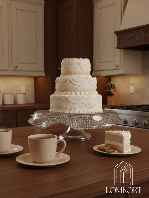 Тортница 26.5 см прозрачная IVV (реплика) OLS-8298.1