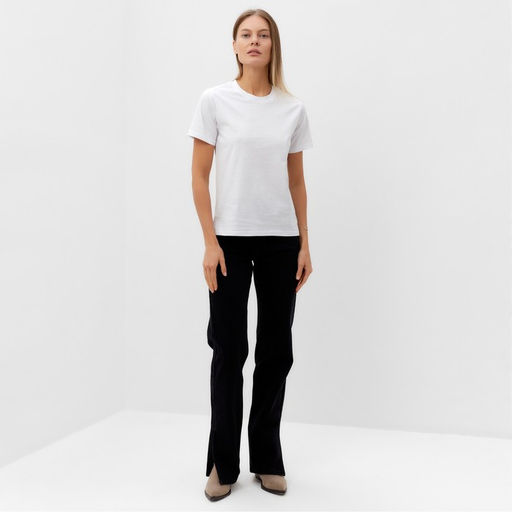 Футболка женская Tusi, белая, принт дракон, размер 44