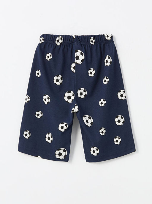 Beli Lastikli Bask?l? Erkek ?ocuk Pijama ?ort 2li - Waikiki фото 3