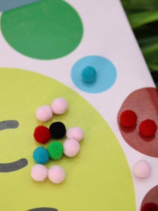 Картина из помпонов на подрамнике Draw Me! Sun, (20 х 20 см)