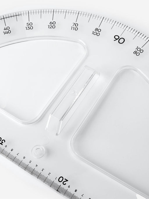 Транспортир портновский 180°, пластик