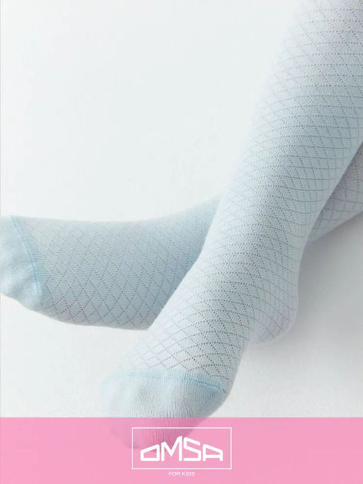 OMSA kids Collant 12A02-1 с ажур рис без пятки - rosa  фото 15