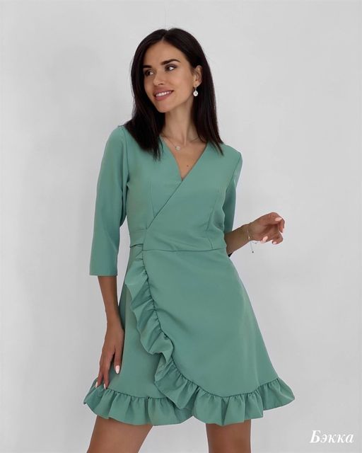 Платье Бэкка (фисташковый) - Nadi bordo фото 2