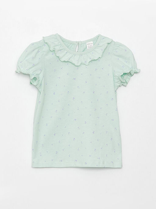 Bisiklet Yaka K?sa Kollu K?z Bebek Ti??rt 2li - Waikiki фото 2