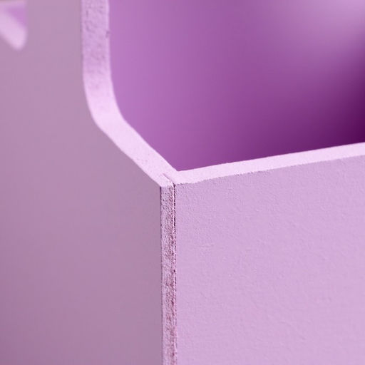 Подарочный ящик, 13.5×13.5×30 см, деревянный, с ручкой, сиреневый