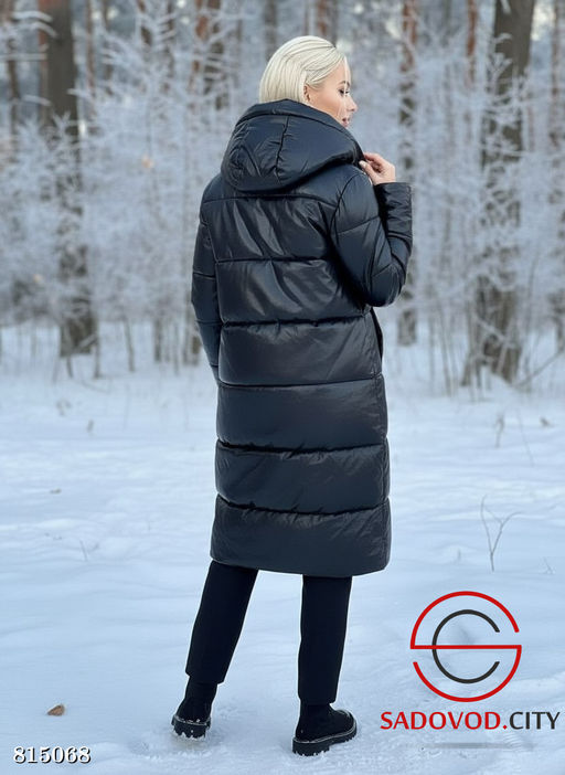 Куртка женская зимняя из эко-кожи