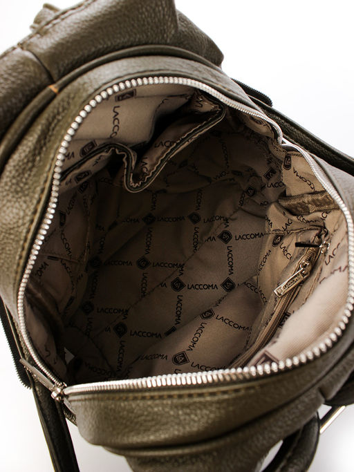 LACCOMA рюкзак Кэрри-Y2005-оливковый эко кожа хлопок