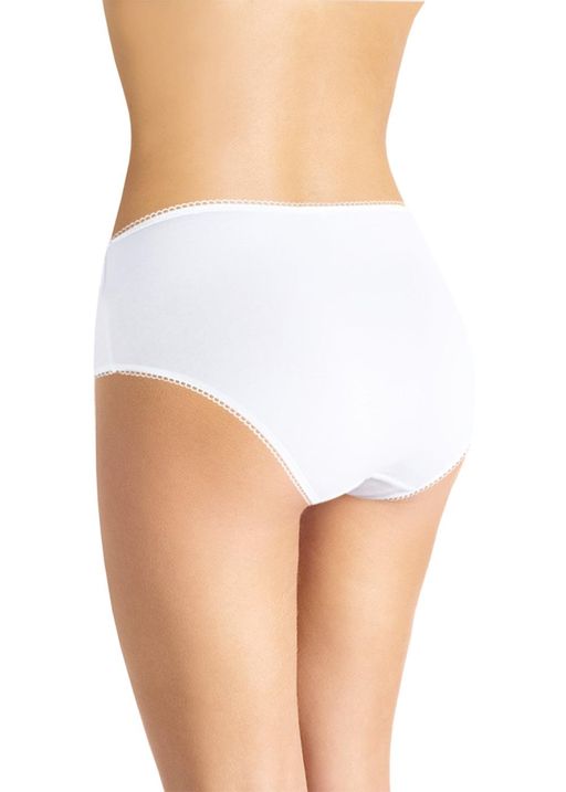 CLE M349р Трусы жен.макси круж белый - Clever wear фото 2