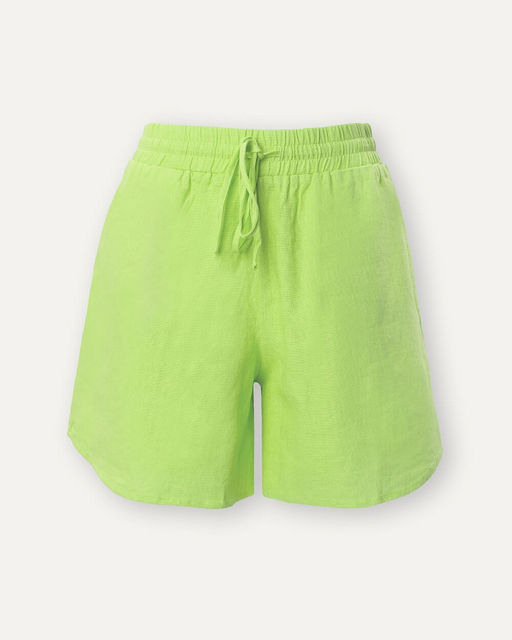 Короткие шорты из комбинированной ткани - Incity фото 7