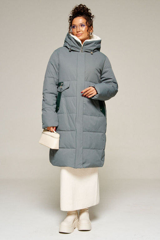 Пальто Beautiful Free 8019 полынь