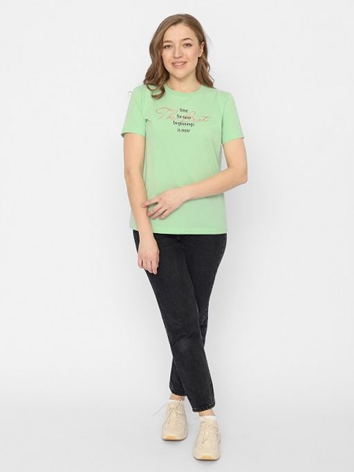 CRB wear/FSMW 60255-38 Футболка женская,ментоловый/Ex.Cherubino  фото 2