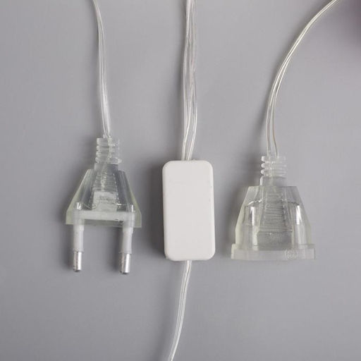 Гирлянда Нить 5 м с насадками Розы зелёные, IP20, прозрачная нить, 20 LED, свечение тёплое белое, 220 В - Luazon lighting фото 4